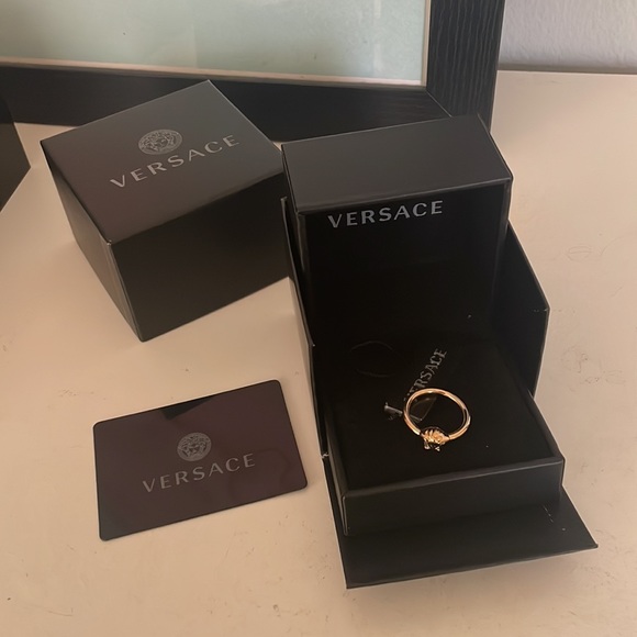 Versace Brass Medusa Head Mens Ring size 9 - Picture 2 of 4